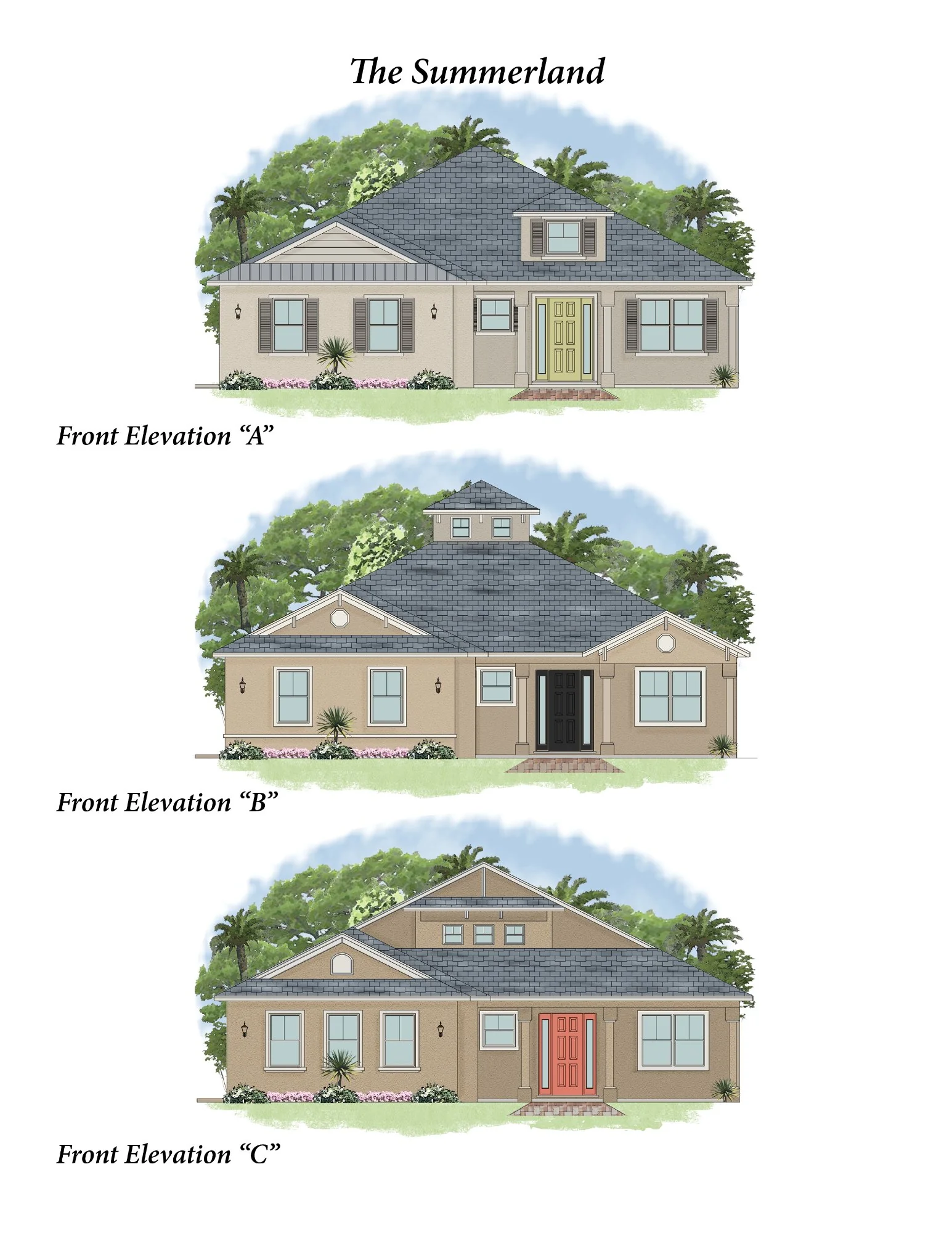 Summerland model home builder brochure — builder marketing materials and flyer design